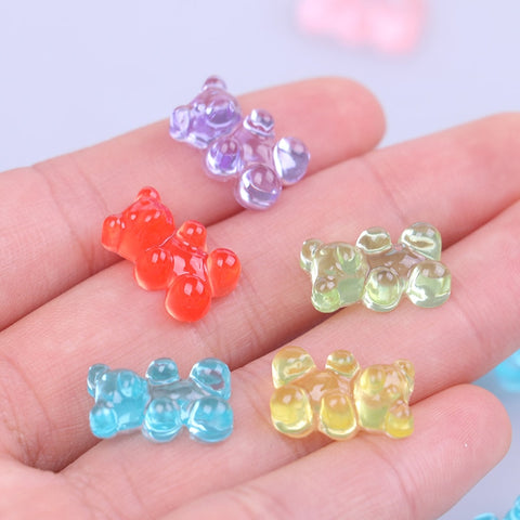 Sprinkles Mini Bear Candy Polymer Slime Box Toy For Children Resin Charms Lizun Modeling Clay DIY Kit Accessories Kids Gift