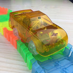 5.4cm Magic Electronics LED Car Toys With Flashing Lights Educational Toys Electronics Glow Car Lights Glowing Racing Toy