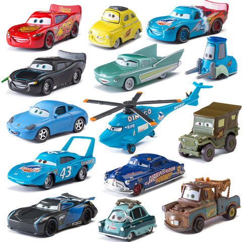 Car diney Pixar Car  3 Lightning McQueen Mater Jackon torm Ramirez 1:55 Diecat Vehicle Metal Alloy Boy Kid Toy Chritma