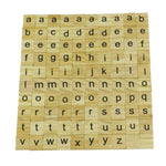 100 Wooden Tiles ABC Black Letters Numbers For Crafts Wood Alphabets brain game Scrabble Tiles alphabet Learn Kids High quality