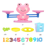 Math Match Game Board Toys Monkey Cat Match Balancing Scale Number Balance Game Kids Educational Toy to Learn add and subtract