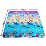 Cute Baby Play Mat 200*180*0.5cm Crawling Mat Double Surface Baby Carpet creative cartoon design Developing Mat for Children