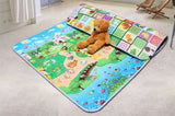 Cute Baby Play Mat 200*180*0.5cm Crawling Mat Double Surface Baby Carpet creative cartoon design Developing Mat for Children